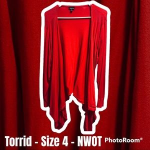 Torrid Drape Front Cardigan